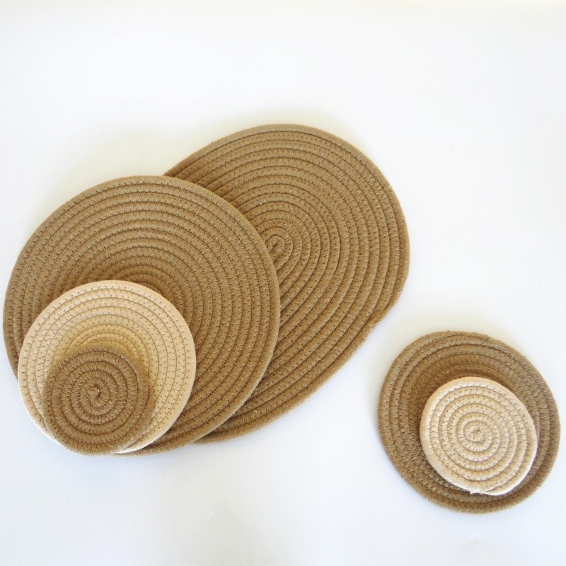 Cotton and PVC Dish Mats/Placemats