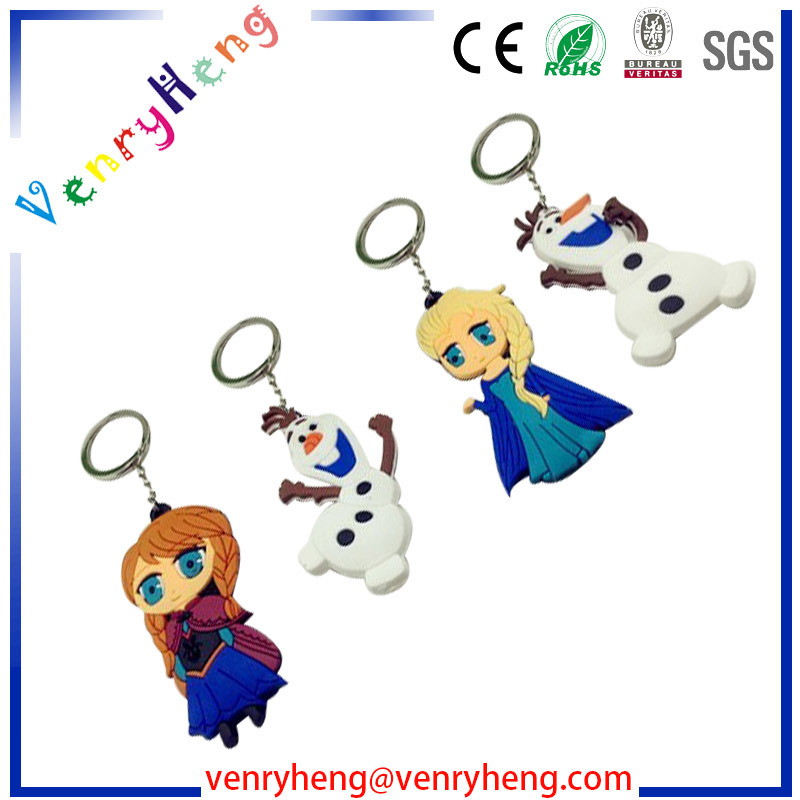 3D/2D Custom Silicon Rubber Keychain for Promotional Gift