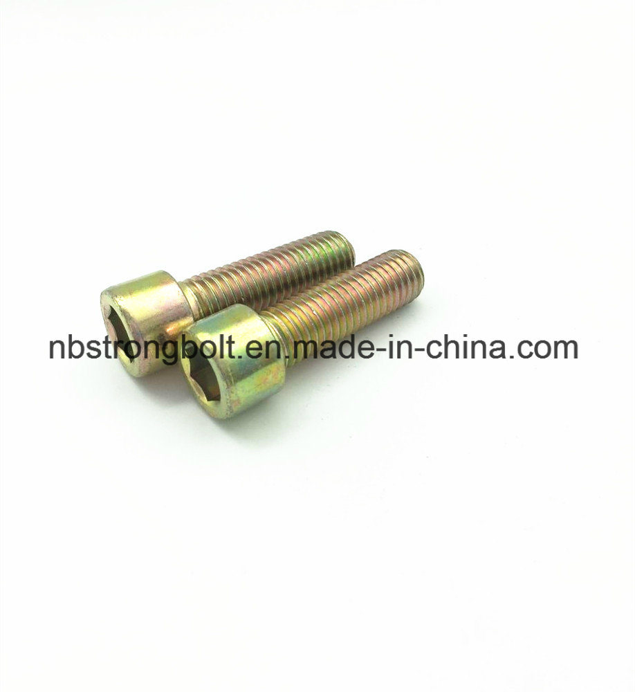 DIN912 Grade 8.8 Hex Socket Head Cap Screw with Yellow Zinc Plated