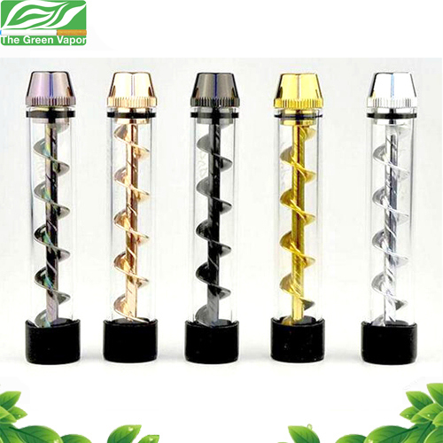 High Quality Brass and Pyrex Glass Dry Herb Mini Glass Smoking Pipe