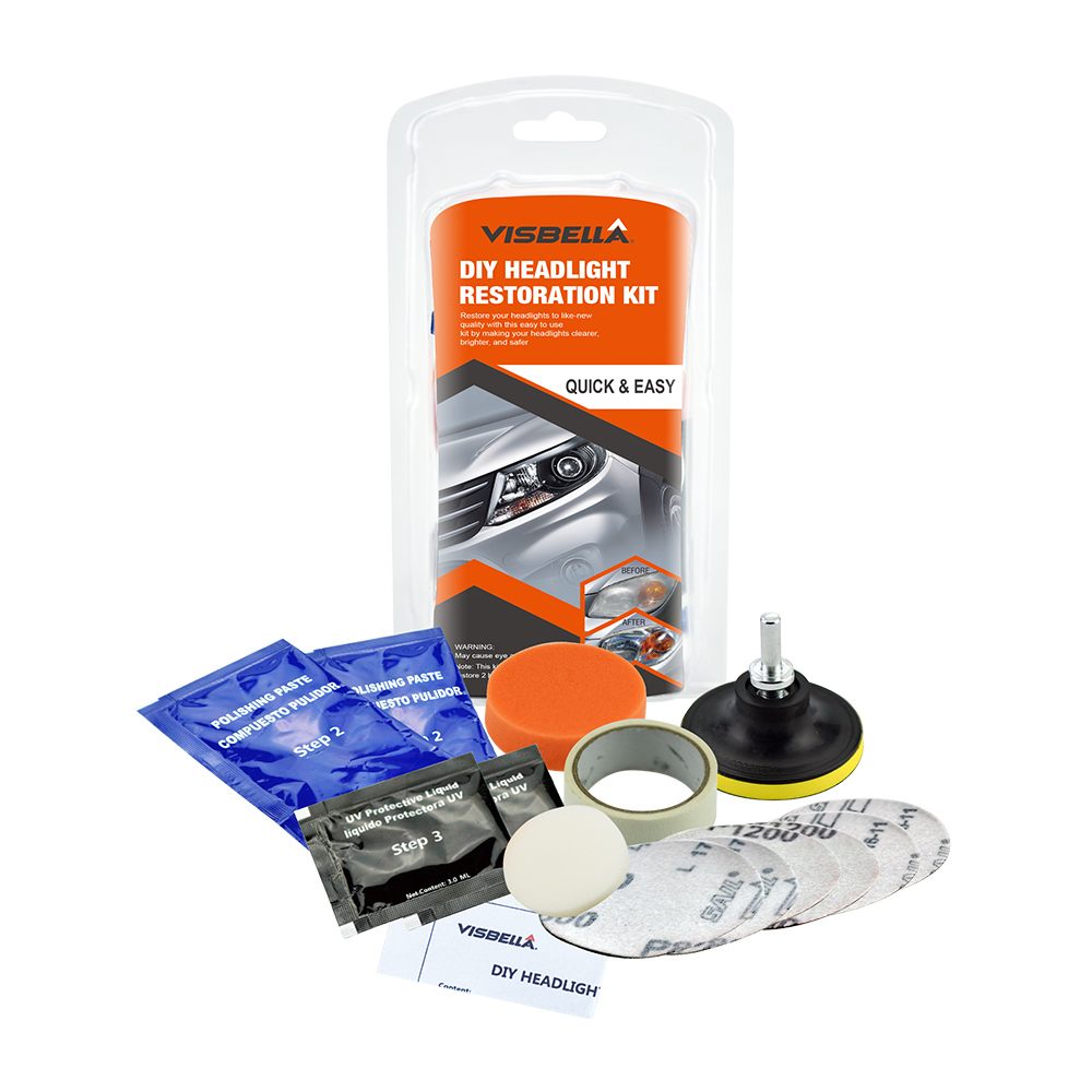 DIY Car Headlight Cleaning Headlight Restoration Kit