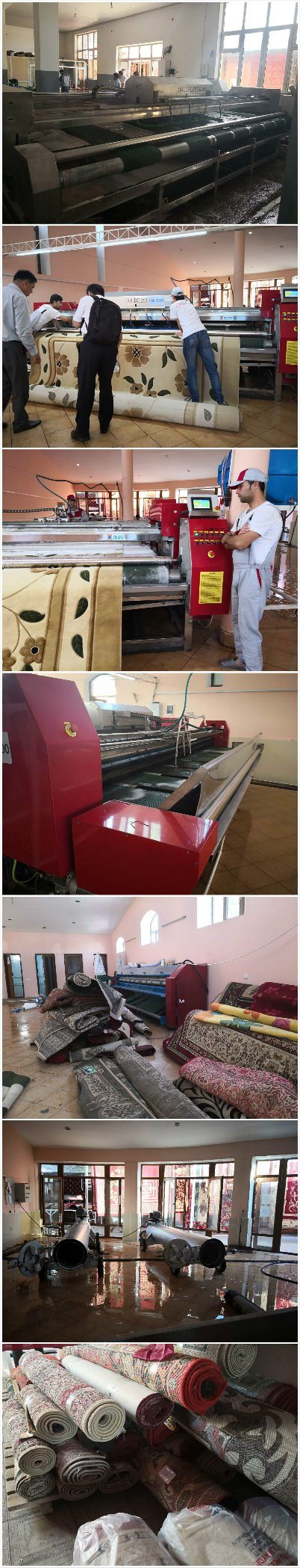 Made in China 5meters Automatic Rug Washing Cleaning Carpet Machine