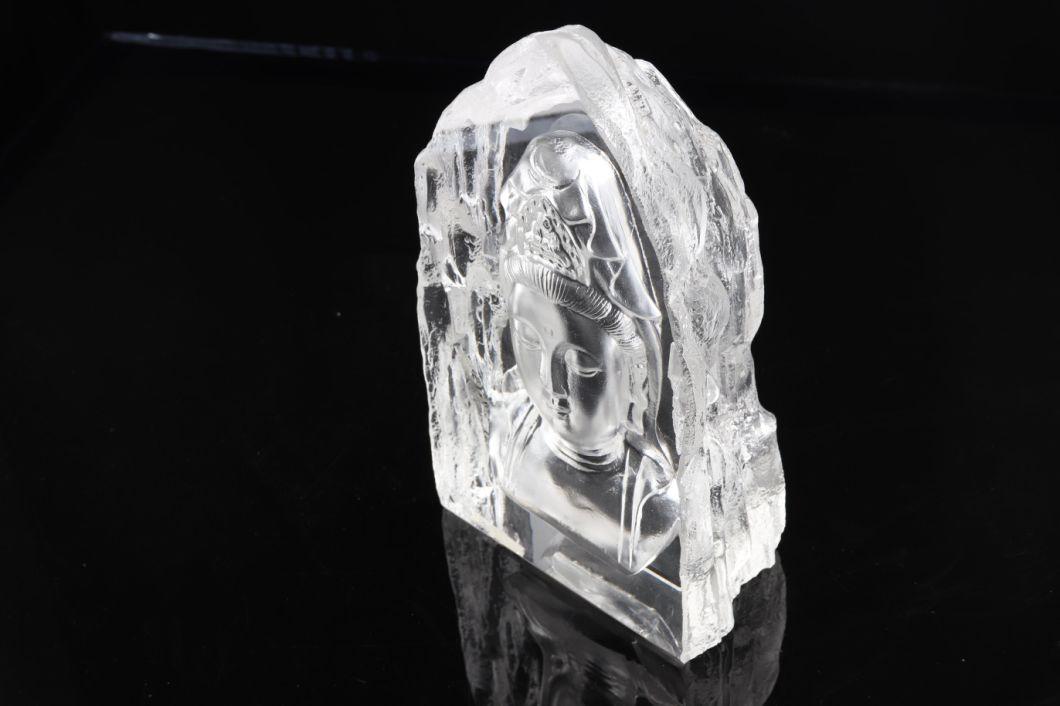 Home Decoration High Quality Crystal Glass Iceberg Photo Frame