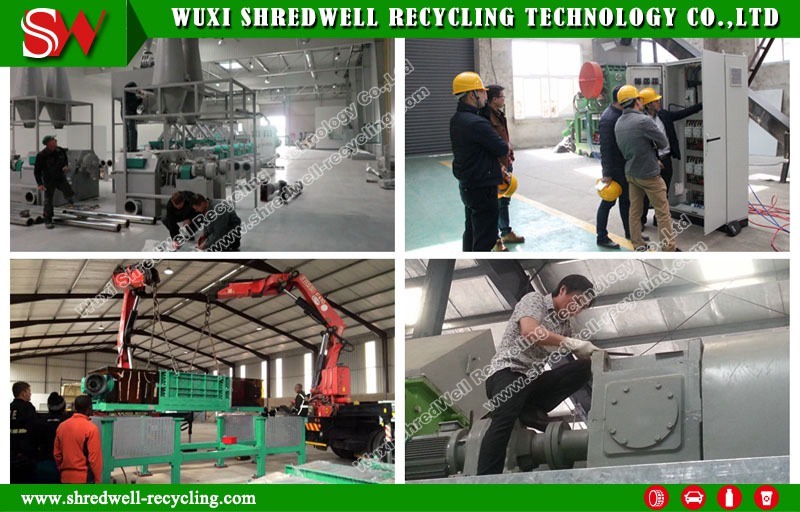 Powerful Scrap Metal Crusher for Car/Waste Tire/Wood/Aluminum Recycling