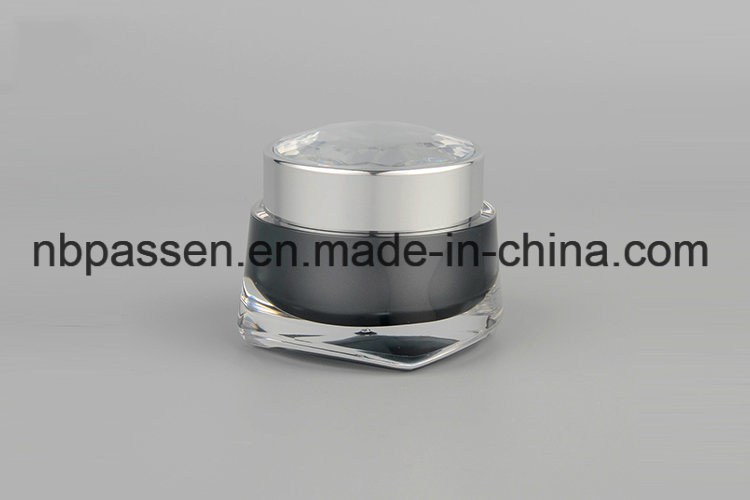 Bulk Wholesale New Plastic Elegant Cosmetic Diamond Jar