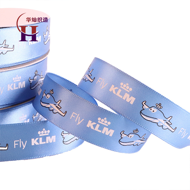 Factory Wholesale Custom Printed Silk Ribbon Satin Ribbon Tape Grosgrain Ribbon with Logo