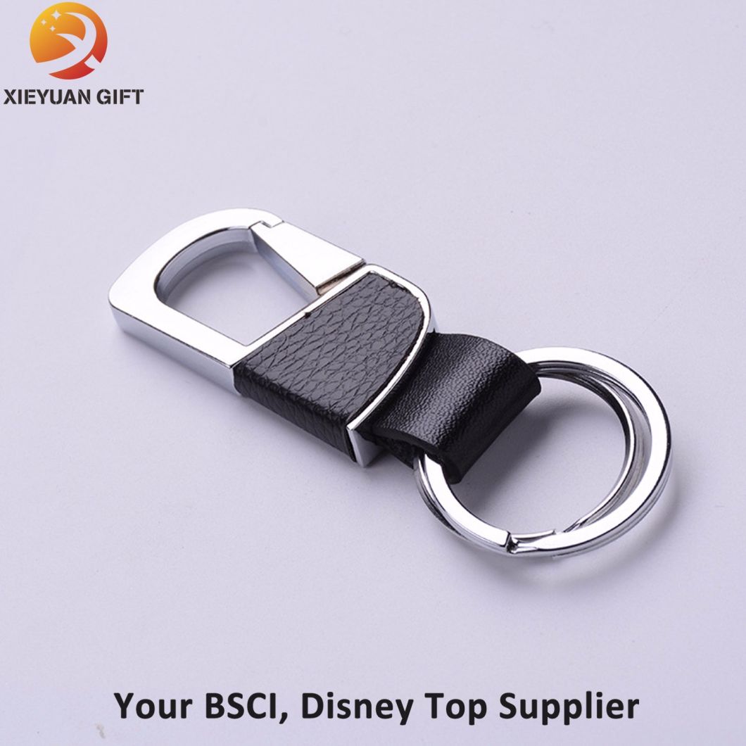 China Sales High-End Leather Keychain with Boxes