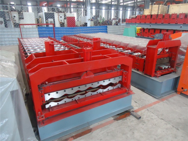 Glazed Galvanized Roofing Tile Panel Sheet Roll Forming Machine 1100