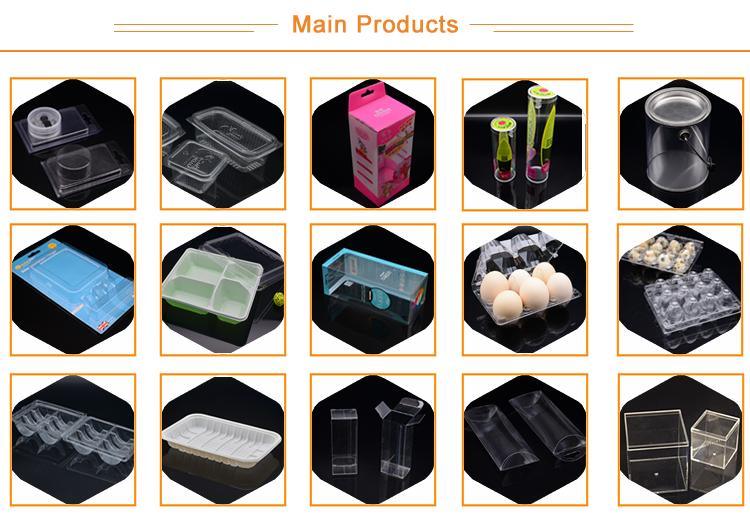 High Quality Food Grade Biodegrade Plastic Thermal Foodstuffs Container Fruits Packaging Boxes