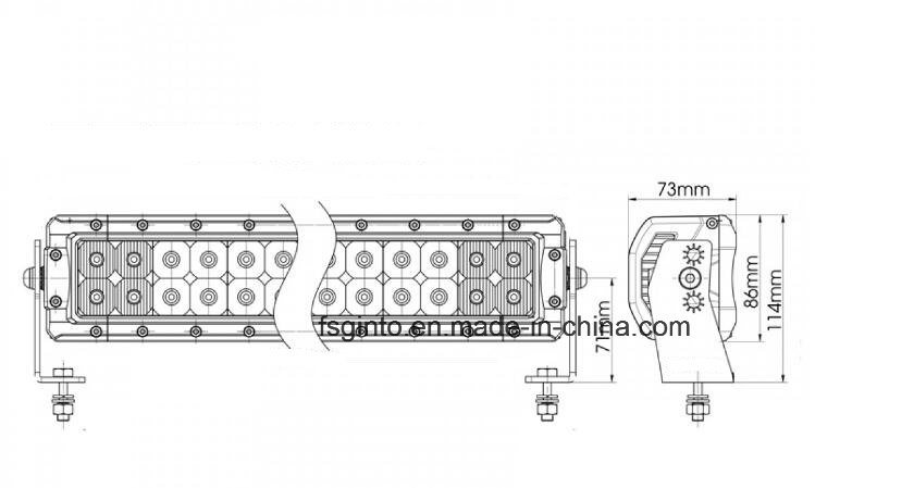 E-MARK R112 5700K 120W 22inch Osram LED Light Bar