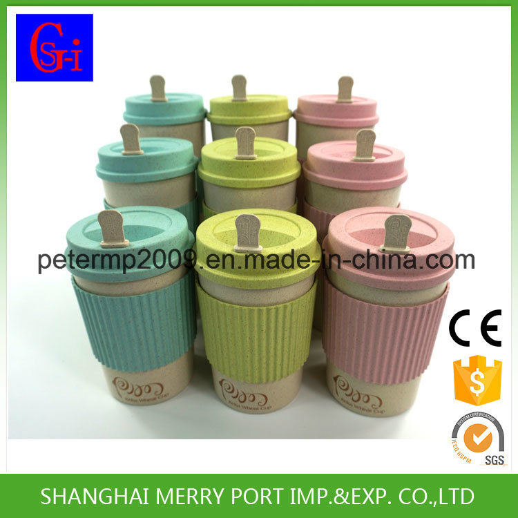 600ml 21oz Hot Sale Wheat Fiber Water Cup, Plastic Mug