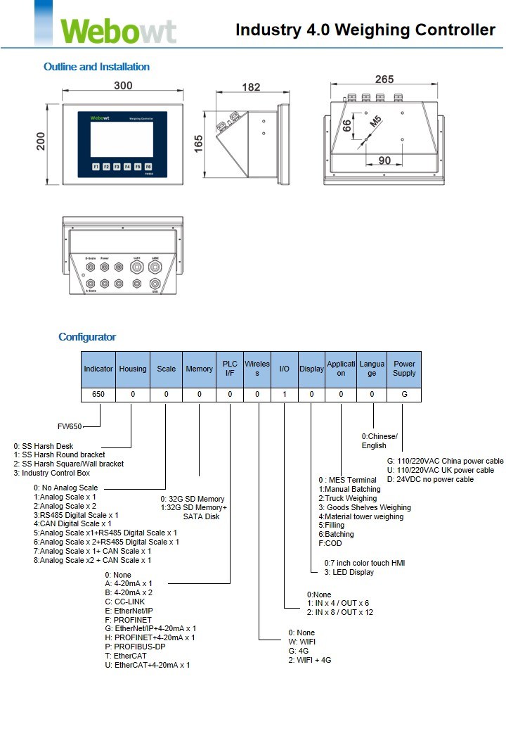 Weighing Scale Terminal Weighing Scale Terminal