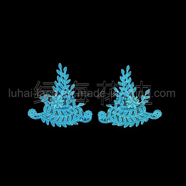 China Factory Wholesale Fashion Design Flower Embroidery Patch for Garments