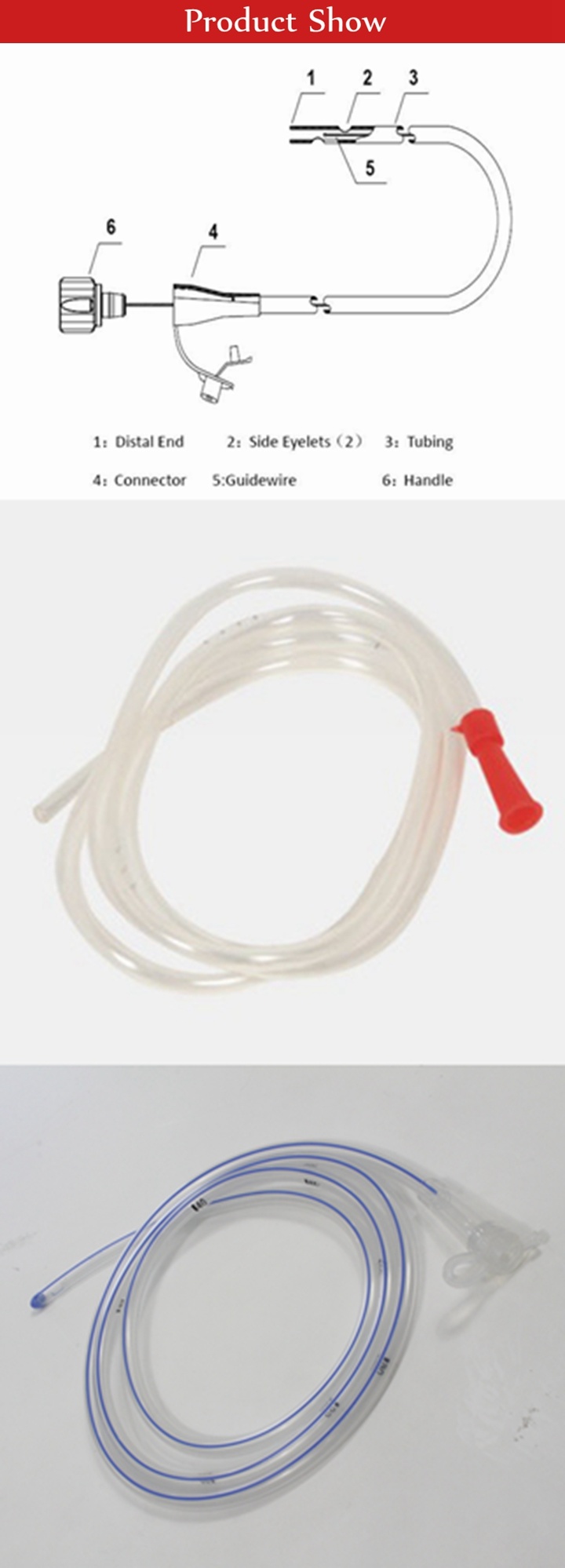 Disposable Silicone Stomach Tube in Different Sizes