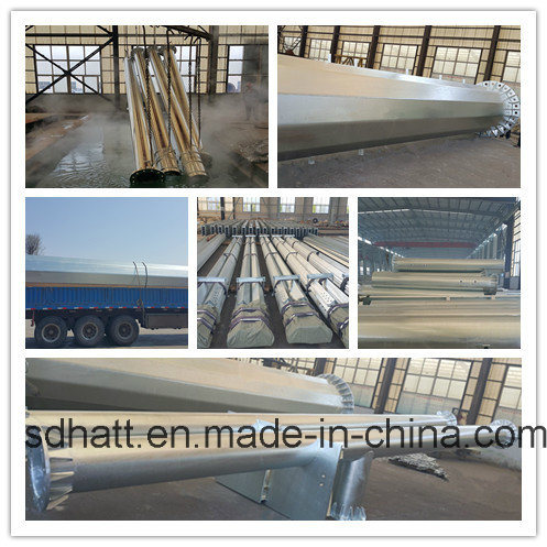 35 Kv Branch Steel Pipe Power Transmission Pole