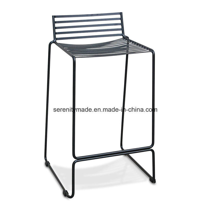 Restaurant Furniture Cheap Metal Wire Bar Stool Steel Frame Garden Hotel Bar Chair