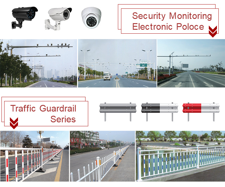 Galvanized Steel Pole Traffic Signal Monitor