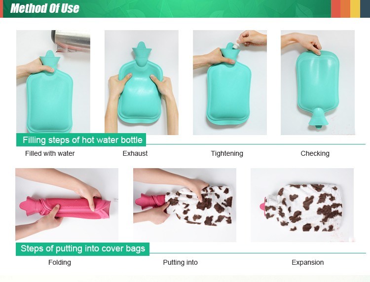 Cheapest New Arrived Rubber Hot Water Bag with Cover