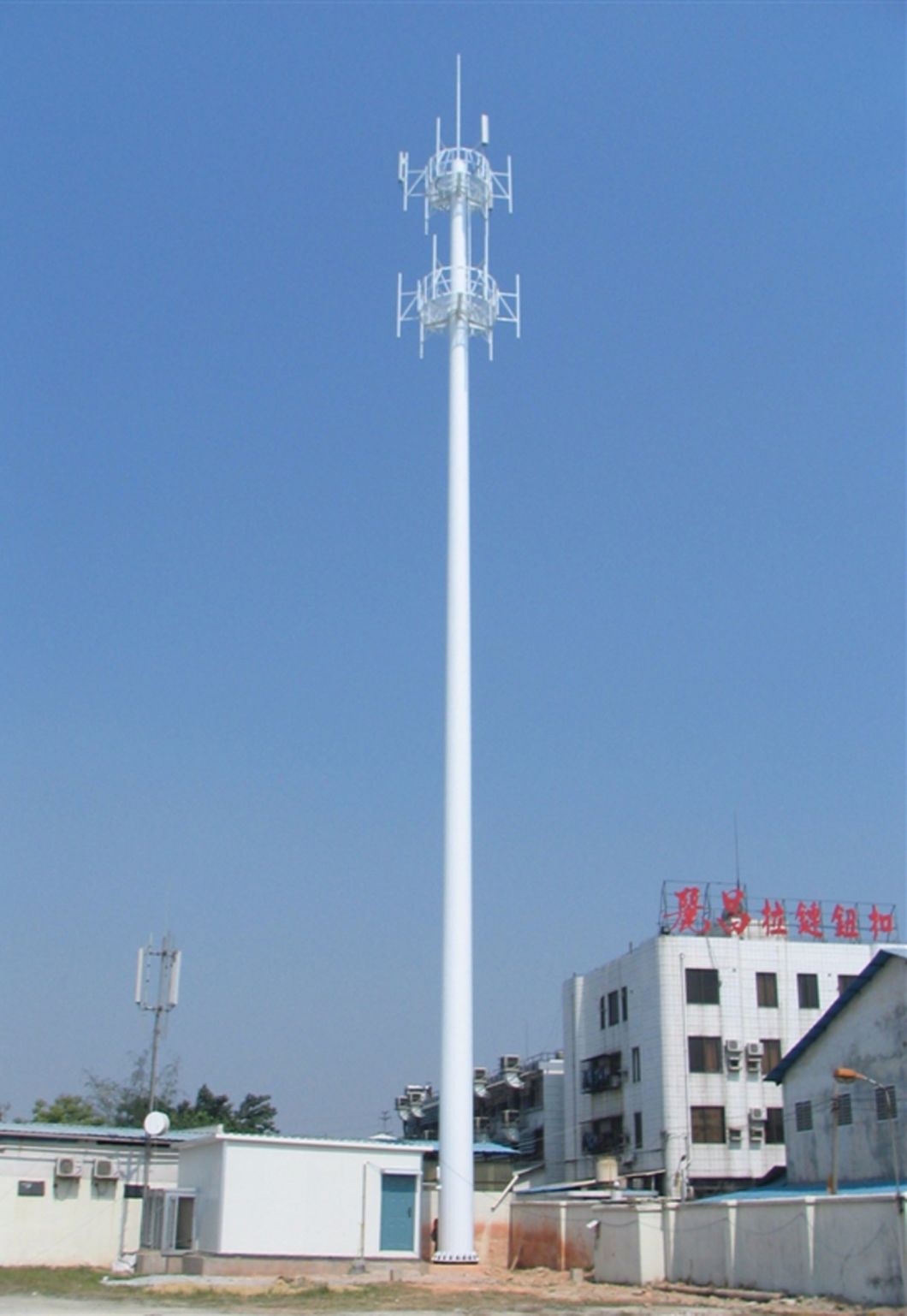 Self Supporting Steel Monopole Telecom Cell Tower