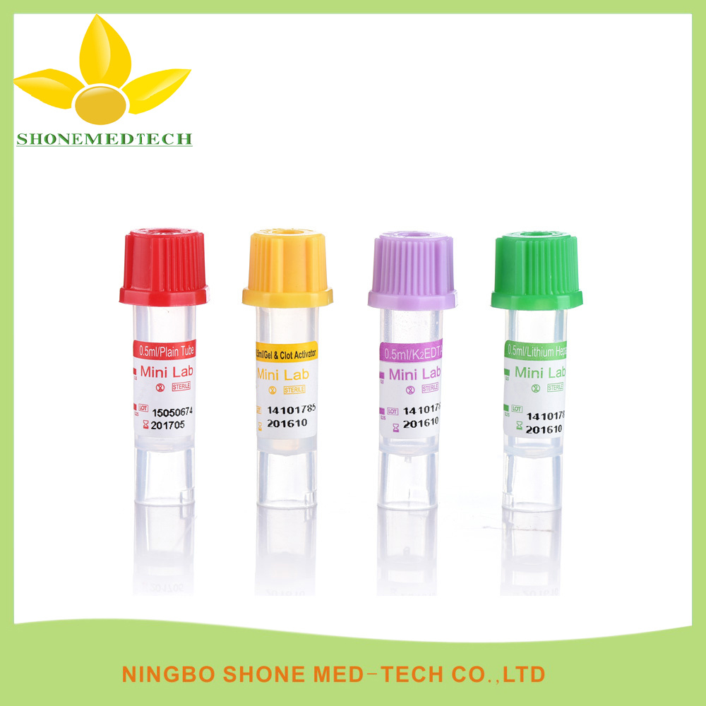PP Mini Blood Collection Tube with Various Color