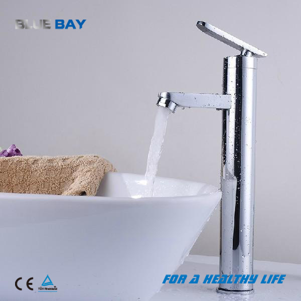 UK Style Deck Mounted Chrome Finished Brass Bathroom Basin Faucet