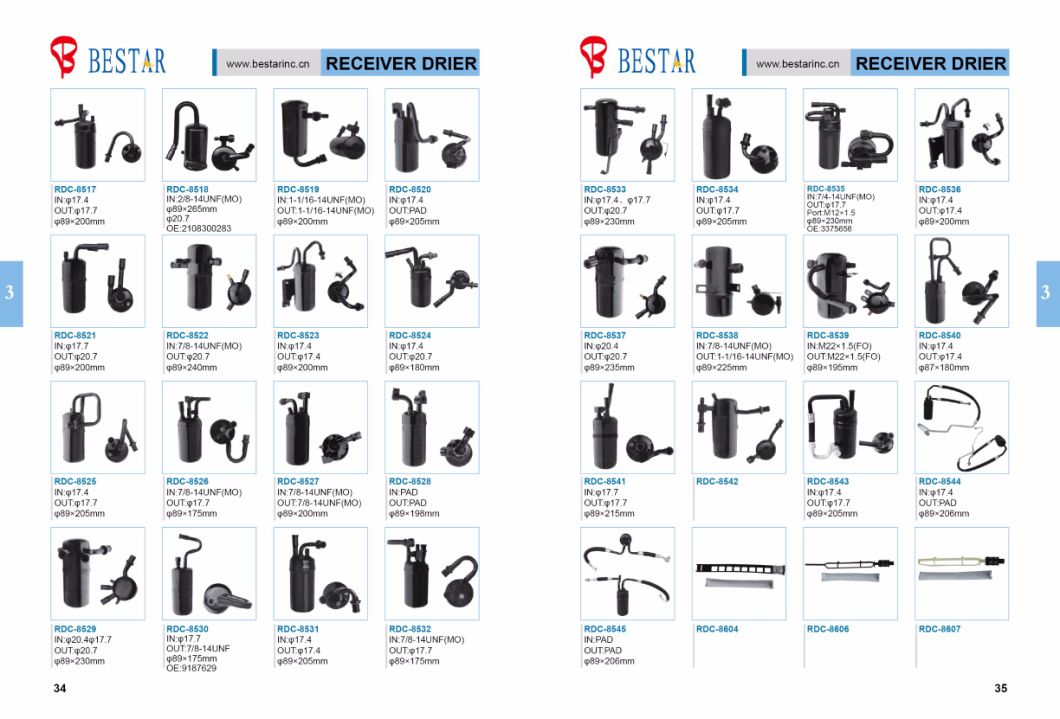 Auto A/C Parts Receiver Drier