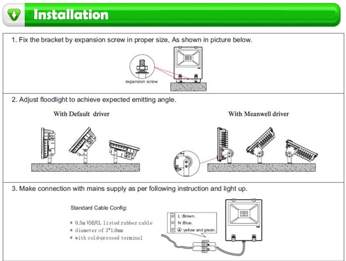 IP65 200W LED Flood Light for Outdoor Use Floodlight