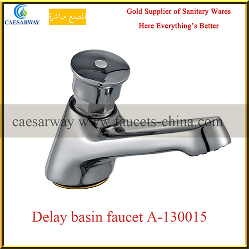 Brass Sanitary Ware Time Delay Cold Water Basin Tap