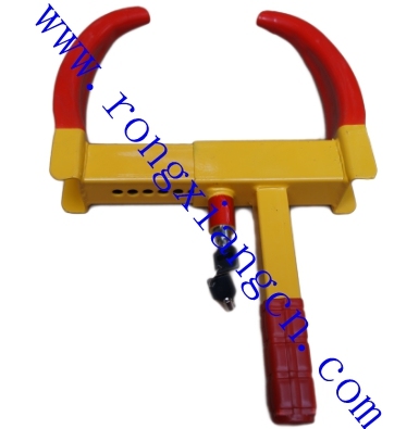 Red and Yellow Small Wheel Clamp for Car for Motorcycle