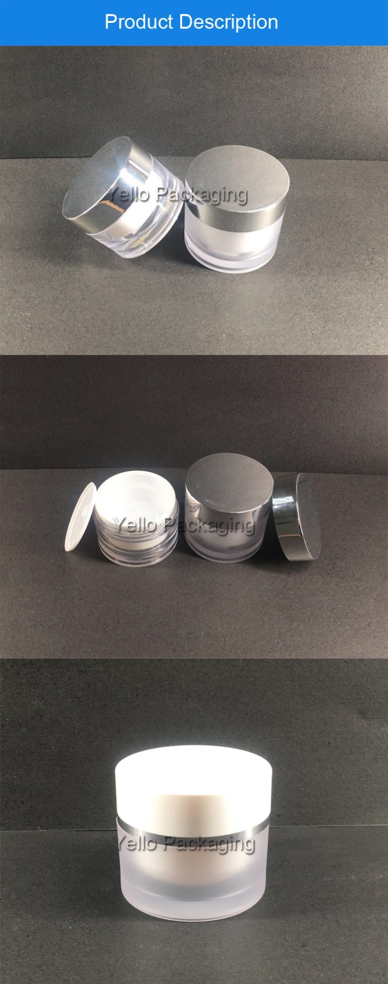 30g/50g Round Facial Cream Aluminum Cosmetic Jar