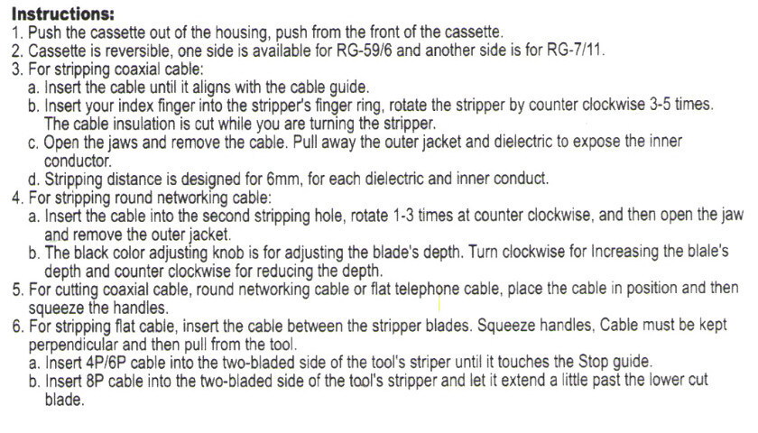 Flat or Round UTP Cat5 CAT6 Wire Coax Coaxial Stripping Tool Universal Cable Stripper Cutter Stripping Pliers Tool for Network