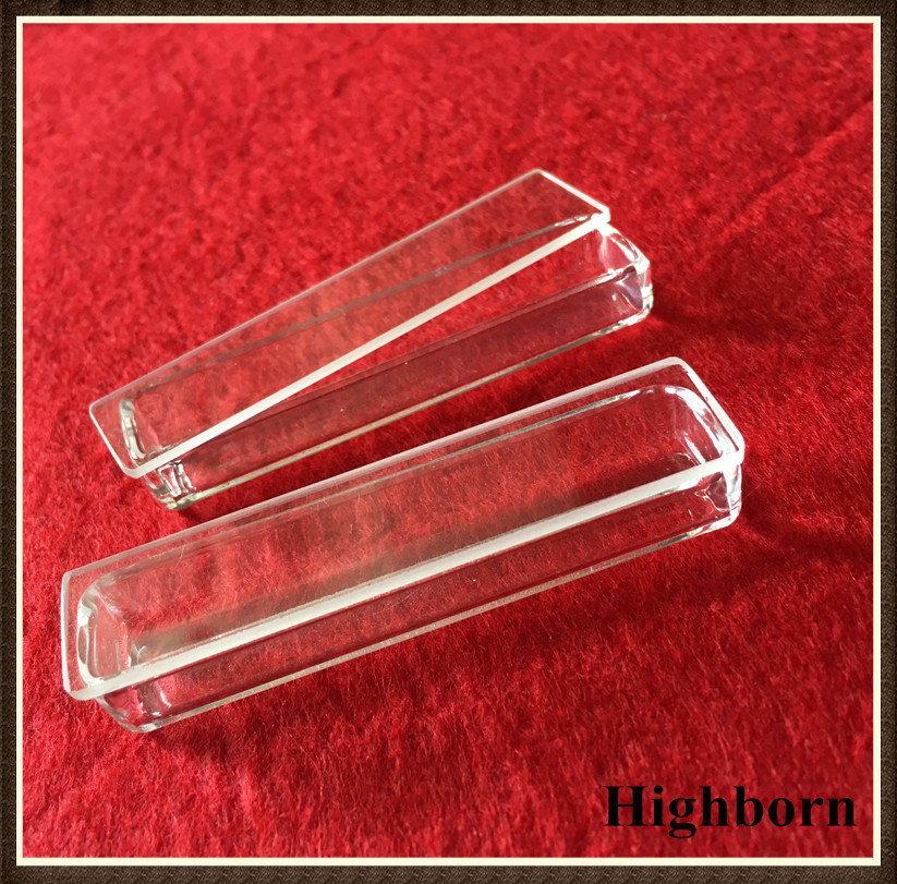 Rectangular Clear Quartz Silica Glass Petri Dish with Flat Sheet Lid