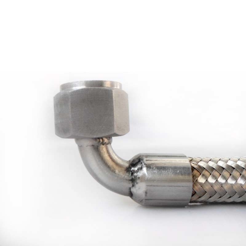 90Âº C Elbow Angle Stainless Steel Flexible Metal Hose (304 316L)
