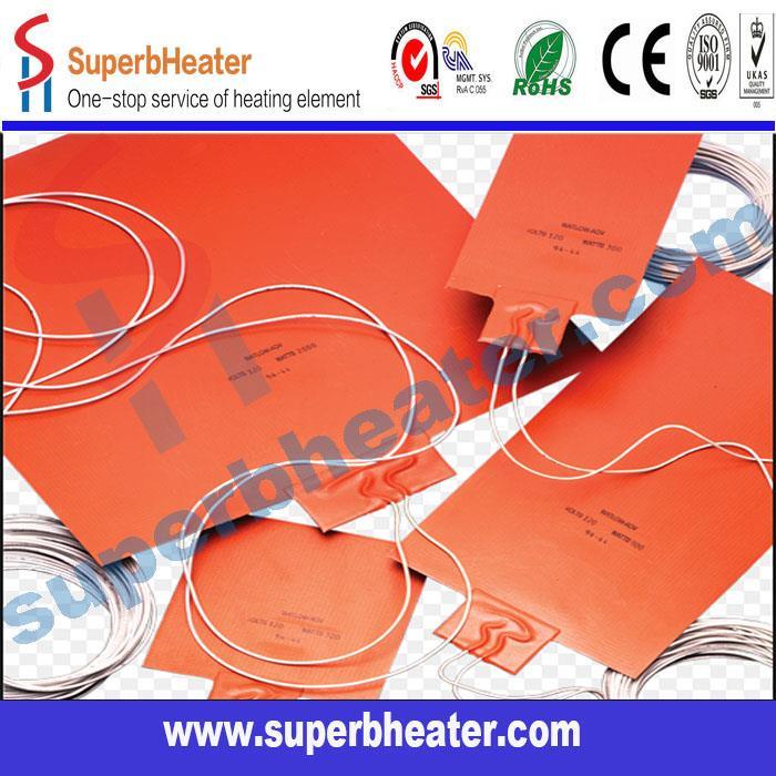 Industrial Irregular Shape Flexible Silicone Rubber Belt Heater with Ce