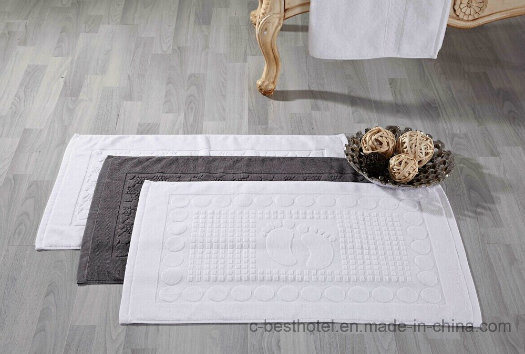 Factory Supply 100 % Cotton Jacquard Hotel Floor Towel