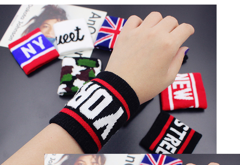 Terry Embroidery Tennis Elastic Wristband (YH-SW085)