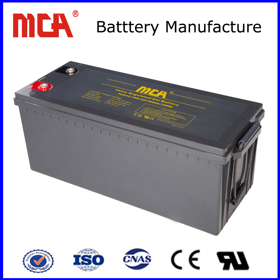 Good Quality 12V 160ah UPS Battery AGM Deep Cycle Battery Solar Battery Cell
