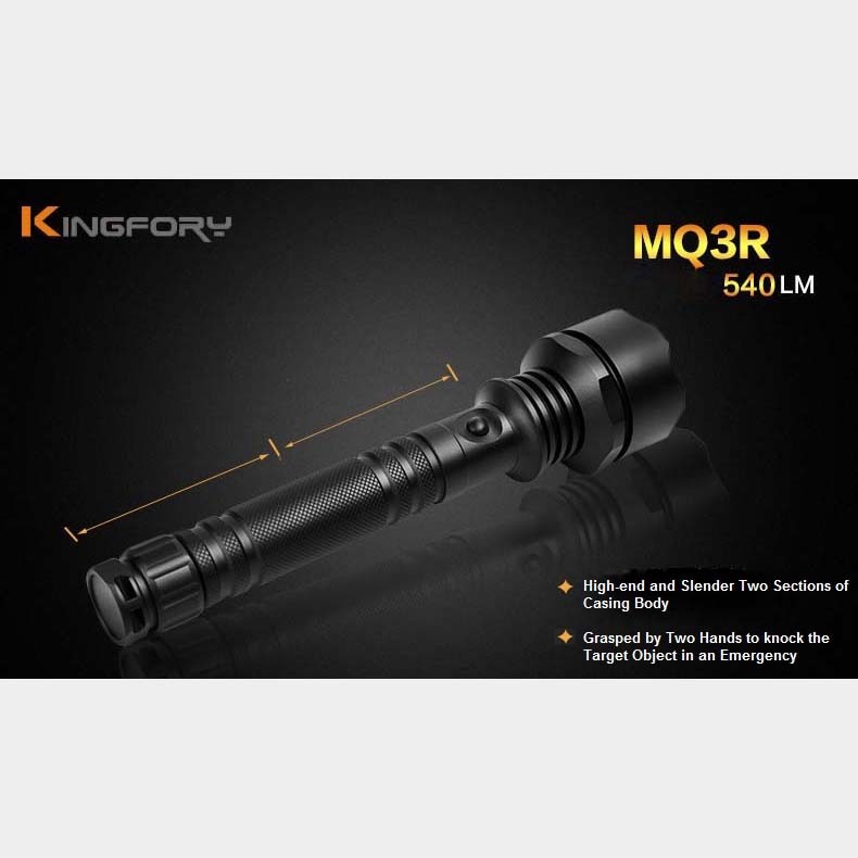 Mq3r 540lm High Powered Rechargeable Portable LED Tactical Flashlight Torch