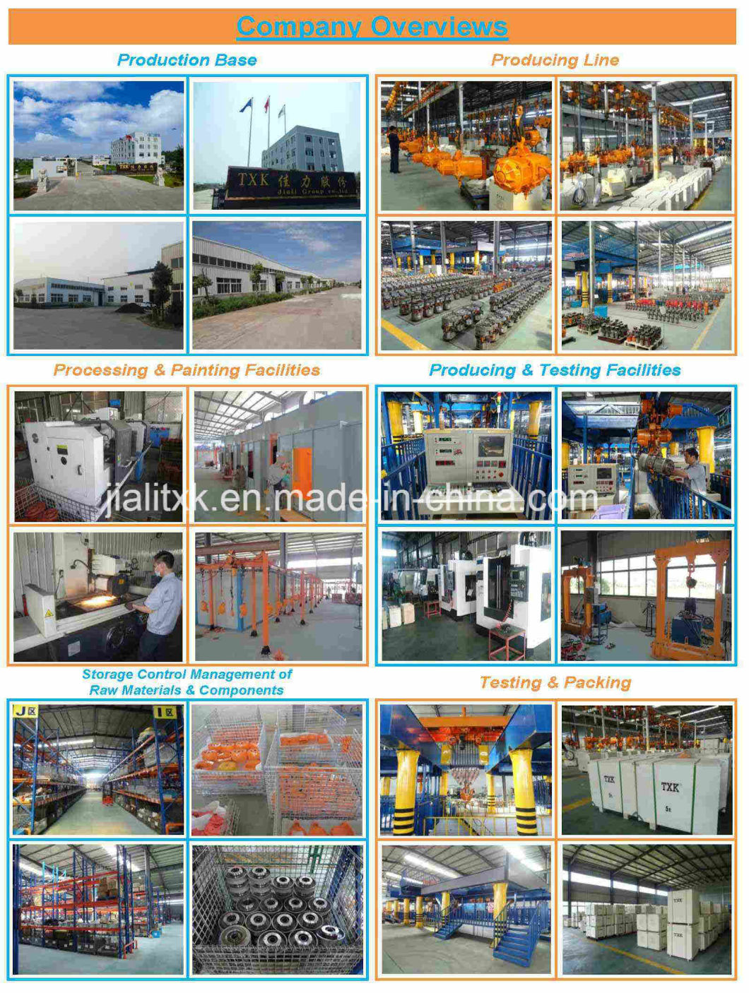 Lifting Equipment & Motor Crane with High Quality