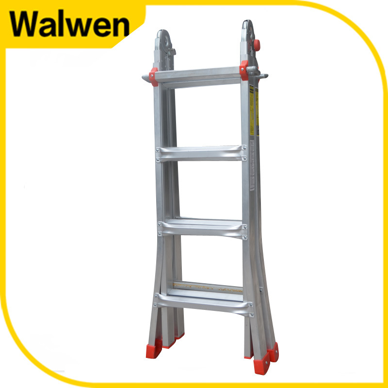 High Stength Multi-Purpose Folding Aluminum Scaffolding Ladder