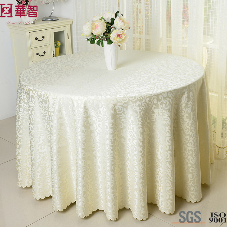 Meeting Hotel Use 120 Inch Polyester Table Cloth