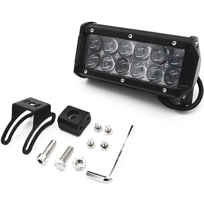 36W Car LED Work Light Bar 12V 24V Spot 4D Lens DRL for ATV 4X4 Truck Offroad Trailer Jeep Automobiles Driving Fog Lamp Lights