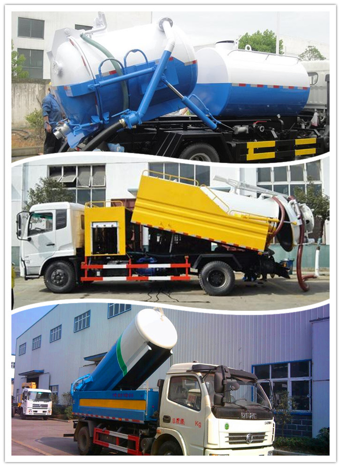 Hotsales 6m3 High-Pressure Sewer Flushing Vehicle Pipeline Dredge Tank Truck