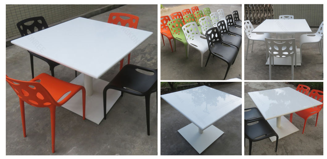 Hotel Furniture Artificial Stone Solid Surface Dining Table (181210)