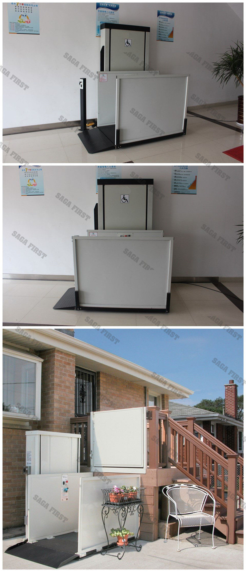 1m-2.5m High-End Aluminium Wheelchair Lift for Disabled and Elderly People