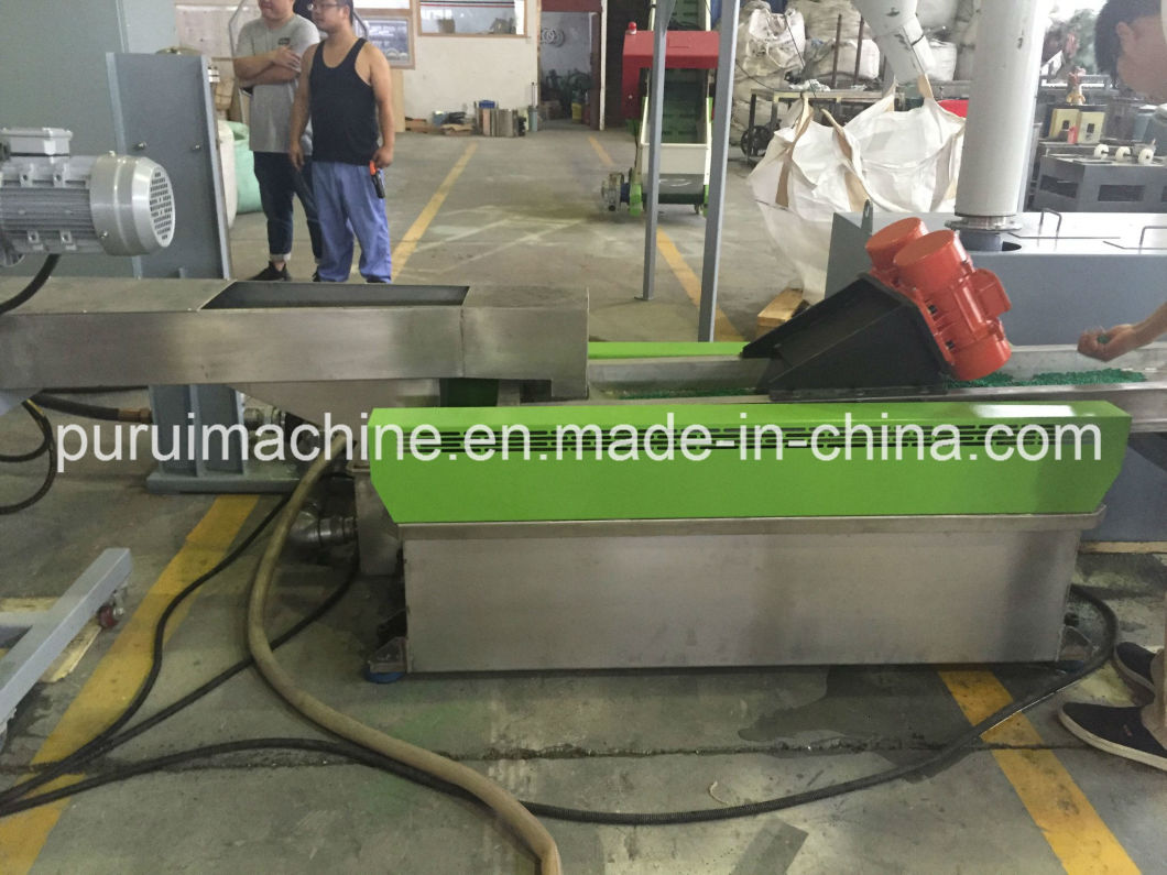 Single Screw PP Film Plastic Granulator with Hot Cutting System