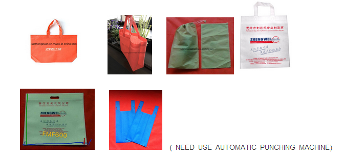 Non Woven Box Bag Making Machine with Two Color and Three Color Bag
