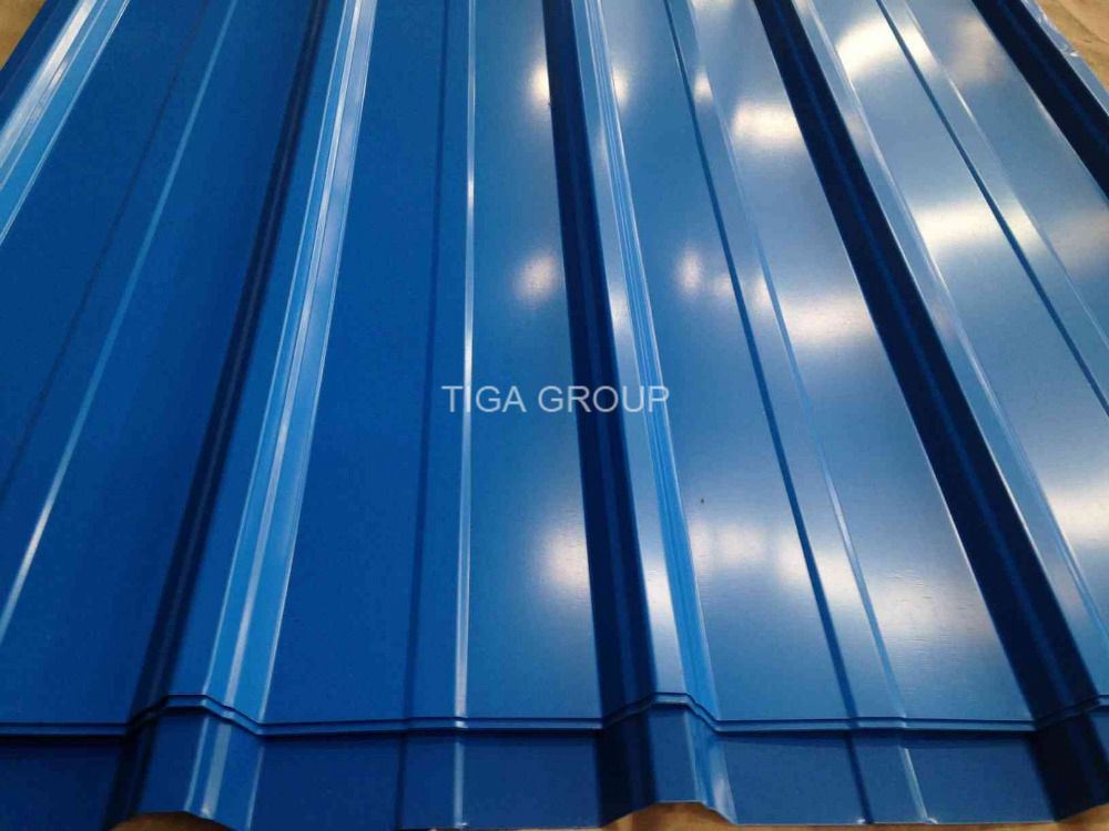 Embossed Prepainted Corrugated Metal Roofing with Anti Condensation Felt