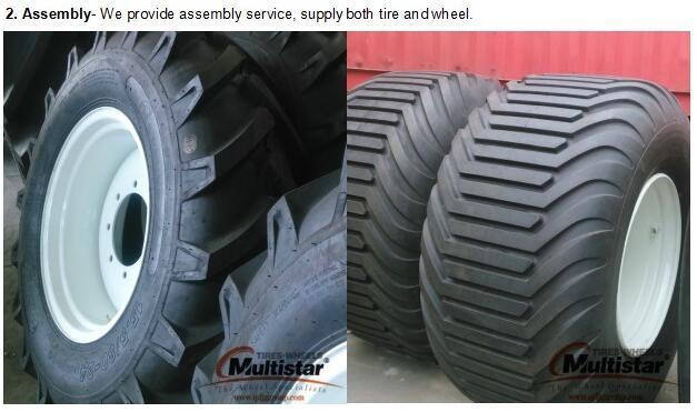 Agricultural Implement and Trailer Tyre 400/60-22.5 for Farm Truck Trailers