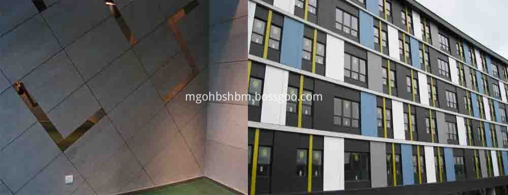 Ударопрочный огнестойкий внешний волокнистый цементный щит Impact-Resistant Fireproofing External Fiber Cement Board